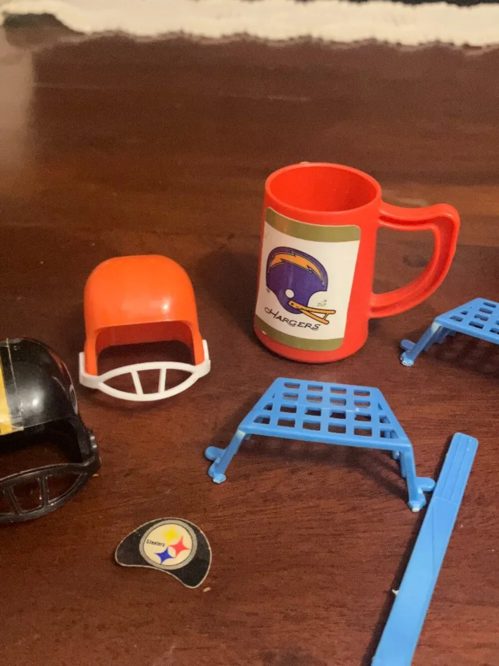 Lot of Vintage Plastic Sports-Themed Cake / Cupcake Toppers or Toy Parts